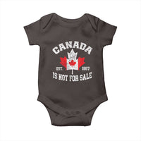 Canada is Not For Sale Baby Onesie Proudly Canadian Independence Flag EST. 1867