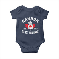 Canada is Not For Sale Baby Onesie Proudly Canadian Independence Flag EST. 1867