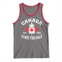Canada is Not For Sale Tank Top Proudly Canadian Independence Flag EST. 1867