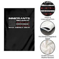 Immigrants Make America Great Garden Flag American Flag - Wonder Print Shop