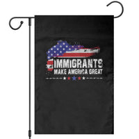 Immigrants Make America Great Garden Flag American Flag Pro Immigration - Wonder Print Shop