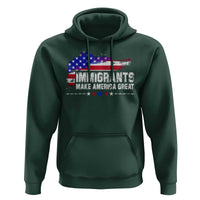Immigrants Make America Great Hoodie American Flag Pro Immigration