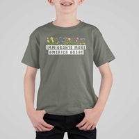 Immigrants Make America Great T Shirt For Kid Pro Immigration