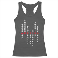 Equal Rights Racerback Tank Top Courage Freedom Diversity Rights Kindness Justice Equality
