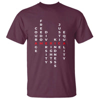 Equal Rights T Shirt Courage Freedom Diversity Rights Kindness Justice Equality