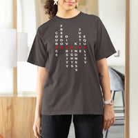 Equal Rights T Shirt For Women Courage Freedom Diversity Rights Kindness Justice Equality