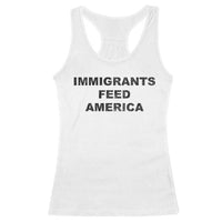 Immigrants Feed America Racerback Tank Top