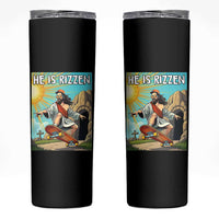 He is Rizzen Skinny Tumbler Funny Jesus Skateboarding Christian Meme - Wonder Print Shop
