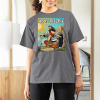 He is Rizzen T Shirt For Women Funny Jesus Skateboarding Christian Meme - Wonder Print Shop