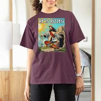 He is Rizzen T Shirt For Women Funny Jesus Skateboarding Christian Meme - Wonder Print Shop