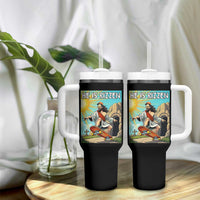 He is Rizzen Tumbler With Handle Funny Jesus Skateboarding Christian Meme - Wonder Print Shop