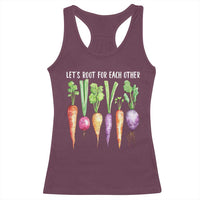 Let's Roots For Each Other Vegetable Racerback Tank Top Motivational - Wonder Print Shop