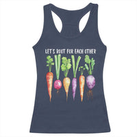 Let's Roots For Each Other Vegetable Racerback Tank Top Motivational - Wonder Print Shop