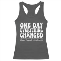 Brain Cancer Awareness Racerback Tank Top Fight Brain Tumor Cure Groovy