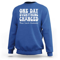 Brain Cancer Awareness Sweatshirt Fight Brain Tumor Cure Groovy