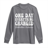 Glioblastoma Awareness Long Sleeve Shirt Fight Brain Tumor Cure Groovy