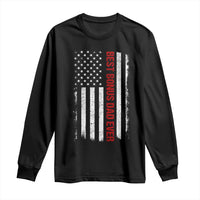 Best Effin Bonus Dad Ever Long Sleeve Shirt Funny Stepdad American Flag
