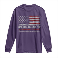 Best Effin’ Bonus Dad Ever Long Sleeve Shirt Step Dad American Flag