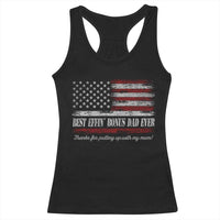 Best Effin’ Bonus Dad Ever Racerback Tank Top Step Dad American Flag