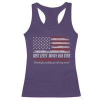 Best Effin’ Bonus Dad Ever Racerback Tank Top Step Dad American Flag