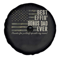 Best Effin’ Bonus Dad Ever Spare Tire Cover Step Dad Camo American Flag Camouflage