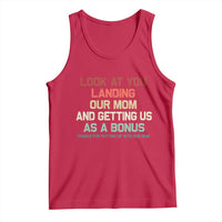 Bonus Dad Tank Top Funny Step Dad Look At You Landing Our Mom Getting Us As A Bonus