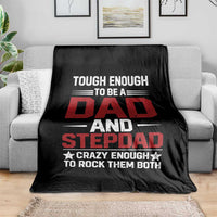 Bonus Dad Throw Blanket Dad And Stepdad Fathers Day