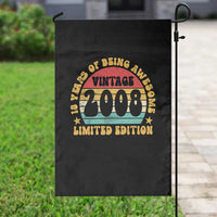 18th Birthday Garden Flag Vintage 18yr 2008 Limited Edition 18 Year Old Gift