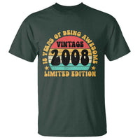 18th Birthday T Shirt Vintage 18yr 2008 Limited Edition 18 Year Old Gift