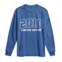 Vintage 2010 Limited Edition Long Sleeve Shirt 16 Year Old Gift Retro Varsity 16th Birthday