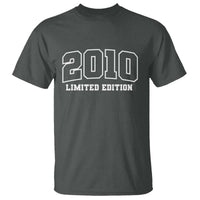 Vintage 2010 Limited Edition T Shirt 16 Year Old Gift Retro Varsity 16th Birthday