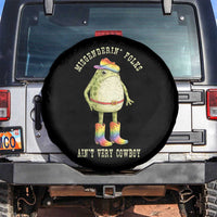 Funny Frog LGBTQ Spare Tire Cover Misgenderin Folks Aint Very Cowboy Pride Rainbow