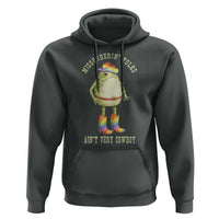Funny Frog LGBTQ Hoodie Misgenderin Folks Aint Very Cowboy Pride Rainbow