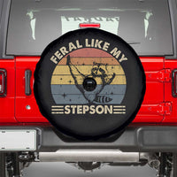 Bonus Dad Spare Tire Cover Retro Feral Raccoon Stepdad Gifts From Bonus Son Stepson