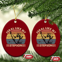 Bonus Dad Ceramic Ornament Retro Feral Raccoon Stepdad Gifts From Bonus Son Stepson