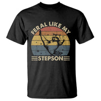 Bonus Dad T Shirt Retro Feral Raccoon Stepdad Gifts From Bonus Son Stepson