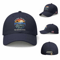 Bonus Dad Baseball Cap The Man Myth Bad Influence Step Dad Fathers Day Gift
