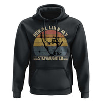 Bonus Dad Hoodie Retro Feral Raccoon Stepdad Gifts From Bonus Daughter Stepdaughter