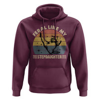 Bonus Dad Hoodie Retro Feral Raccoon Stepdad Gifts From Bonus Daughter Stepdaughter