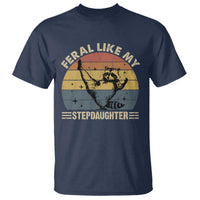 Bonus Dad T Shirt Retro Feral Raccoon Stepdad Gifts From Bonus Daughter Stepdaughter