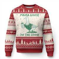 Silly Goose Mom Ugly Christmas Sweater New Mom Pregnancy Announcement Mothers Day