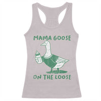 Silly Goose Mom Racerback Tank Top New Mom Pregnancy Announcement Mothers Day