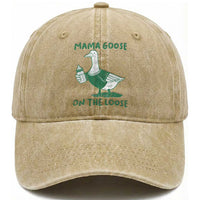 Silly Goose Mom Washed Cotton Baseball Cap New Mom Pregnancy Announcement Mothers Day