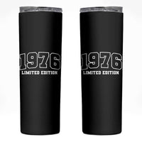 Vintage 1976 Limited Edition Skinny Tumbler 50 Year Old Gift Retro Varsity 50th Birthday