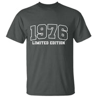 Vintage 1976 Limited Edition T Shirt 50 Year Old Gift Retro Varsity 50th Birthday