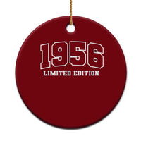 Vintage 1956 Limited Edition Ceramic Ornament 70 Year Old Gift Retro Varsity 70th Birthday