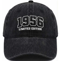 Vintage 1956 Limited Edition Washed Cotton Baseball Cap 70 Year Old Gift Retro Varsity 70th Birthday