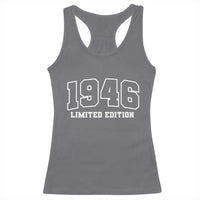 Vintage 1946 Limited Edition Racerback Tank Top 80 Year Old Gift Retro Varsity 80th Birthday