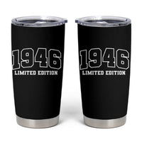 Vintage 1946 Limited Edition Tumbler Cup 80 Year Old Gift Retro Varsity 80th Birthday