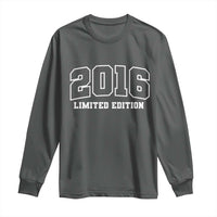 Vintage 2016 Limited Edition Long Sleeve Shirt 10 Year Old Gift Retro Varsity 10th Birthday